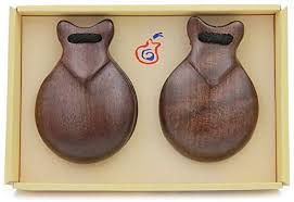 Castañuelas de madera Jale imitación granadillo  rf.107 para principiantes  